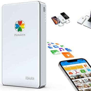 Imagem de iDiskk Disco rígido externo certificado App-le de 2 TB para iPhone 17 e iPad Android Mobile 2TB iPhone disco rígido, MacBook e PC, bastão de foto para backup de fotos/vídeos, arquivos para iPhone 17