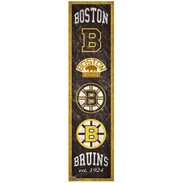 Imagem de Fan Creations Placa NHL Boston Bruins Unissex Boston Bruins Heritage Banner 6x24 Placa, Team, 15 x 24