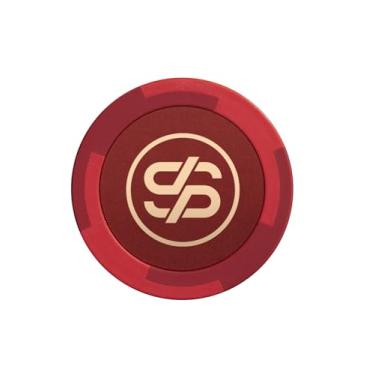 Imagem de SLOWPLAY Godel Clay Poker Chips, composto de argila pesada de 14 gramas, fichas grandes de 40 mm a granel, pacote de 127 cm vermelho sem denominação