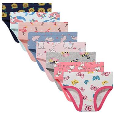 Imagem de Calcinhas infantis respiráveis de algodão para meninas, Bssorted B15, 10