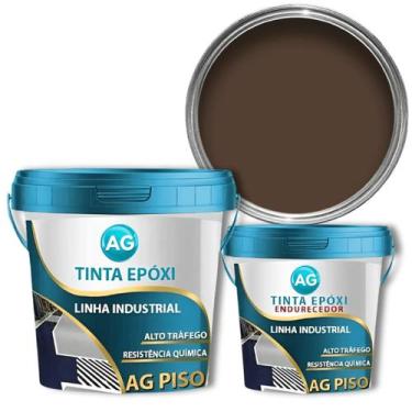 Imagem de Tinta Epoxi Industrial Marrom Terra AG - RAL8028 - Resinas ag, 6KG