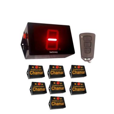 Imagem de Mini Chama Garçom 7 mesas - Tectrony