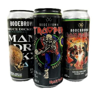 Imagem de Kit 3 Cervejas Fãs Iron Maiden Presente Oficial Original