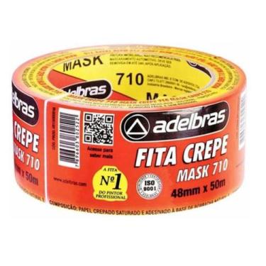 Imagem de Fita Crepe 48MMX50MT MASK Adelbras 710 01UN
