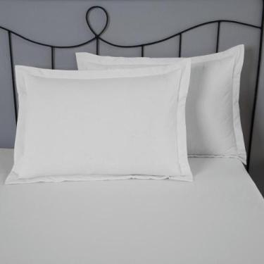 Imagem de Porta Travesseiro Avulso 70cm x 50cm 1 Peça Percal 140 Fios Dia a Dia 