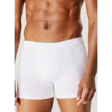 Imagem de Cueca Boxer Hering 77L2 Masculina Algodão T. P/XXG, M, N0a, Branco