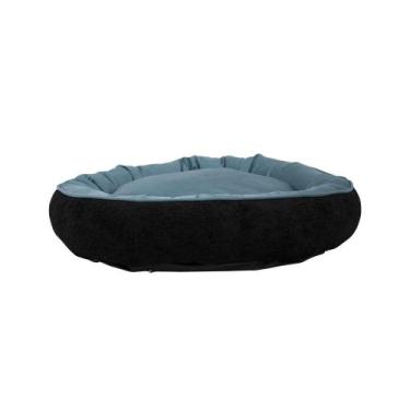 Imagem de Cama Pet Comfy Preto/Azul 70x70x20cm - Castor