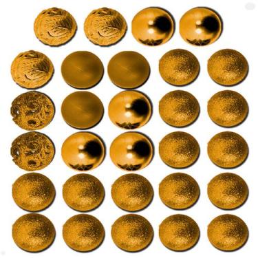 Imagem de Kit 29 bolas de natal 6cm gliter decorada brilhante luxo - BELA FLOR, 