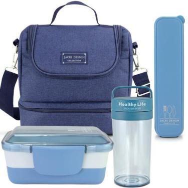 Imagem de Bolsa Térmica Lancheira Necessaire Concept Kit Pote Marmita Lanches 2 