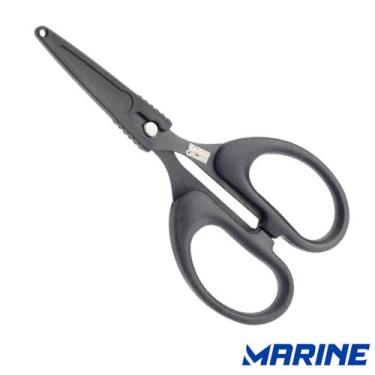 Imagem de Tesoura Serrilhada Marine MS-LS15 Lamina de Aço Com Capinha - Marine S