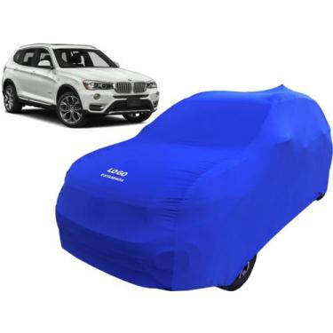 Imagem de Capa De Tecido Sob Medida Carro Bmw X3 - Mz, Azul