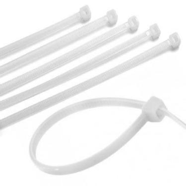 Imagem de Abraçadeira Nylon 100mm X 2,5mm Branco 100 Unidades - Force Line