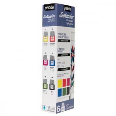 Imagem de Tinta Initia Setacolor Light Pebeo 6 Unidades - Pébéo