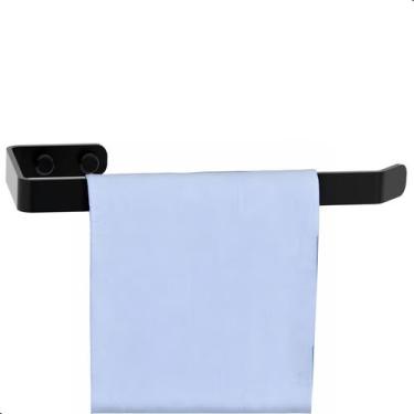 Imagem de Porta Toalha De Rosto Preto Toalheiro De Parede SF.Plus - ShopForte