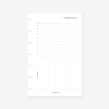 Imagem de Mini Happy Planner Agenda Mensal Agenda Refil para Caderno de 7 Discos, 11 x 17 cm