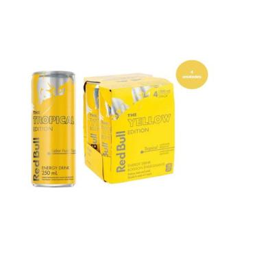 Imagem de Energetico Red Bull Tropical 250ml - 4 unidades, Frutas Tropicais