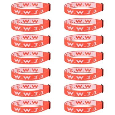Imagem de 14 pulseiras cristãs WWJD para mulheres e homens, pulseiras WWJD em massa presentes cristãos Jesus pulseiras ajustáveis - What Would Jesus Do, Fibra de poliéster, Sem Pedra Preciosa
