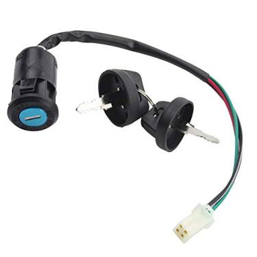Imagem de Conjunto de chaves de ignição de 4 fios com tampa para scooter elétrica TaoTao SUNL ATV 50cc 70cc 110cc 125cc 150cc 200cc 250cc TaoTao SUNL ATV Dirt Bike