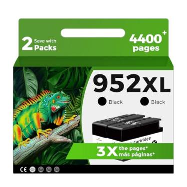 Imagem de Cartuchos de tinta 952XL pretos de substituição para HP 952 XL compatíveis com HP952 HP952XL com OfficeJet Pro 8710 8720 7740 8725 8210 8715 8702 8740 7720 8730 8216 8700 impressora Preto, pacote com