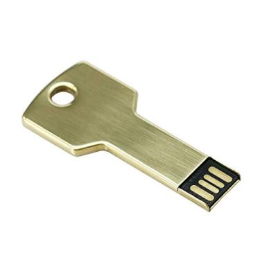 Imagem de Chave dourada de 32 GB modelo USB Flash Drive USB Memory Stick PenDrive Flash Drive USB Flash Disk USB Stick Pen Drive U Disk USB Cartão USB