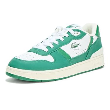 Imagem de Lacoste Tênis masculino T-Clip Set, Branco/Verde, 40