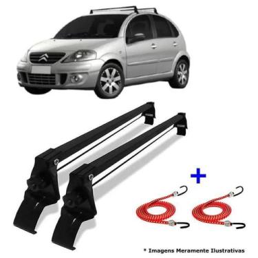 Imagem de Rack Teto Bagageiro + 2 Elasticos Citroen C3 Ano 02/12 - Vhip