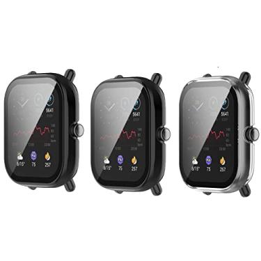 Imagem de Capa protetora de tela compatível com Amazfit GTS 2 Mini, capa protetora ultrafina de policarbonato rígido à prova de choque e resistente a arranhões para smartwatch Amazfit GTS 2 Mini (não para GTS2)