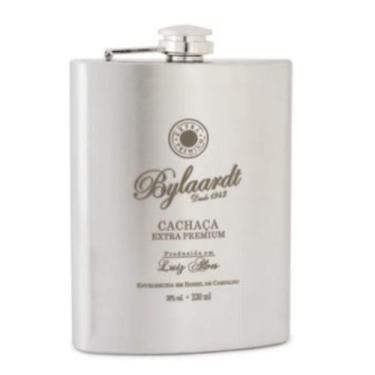 Imagem de Cantil de Inox Bylaardt Com Cachaça Extra Premium 230 ml - Cachaça Byl