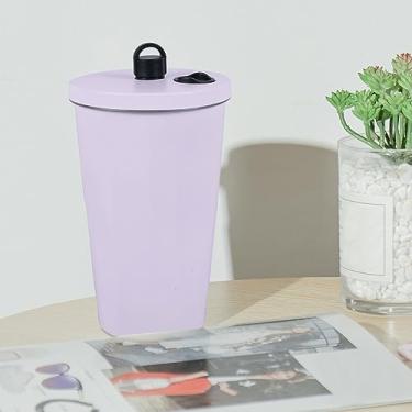 Imagem de Caneca de viagem com canudo 600 ml copo isolado de aço inoxidável à prova de vazamento caneca de café portátil isolado a vácuo canecas de café para viagem quente e frio 6-12H preservação do calor para