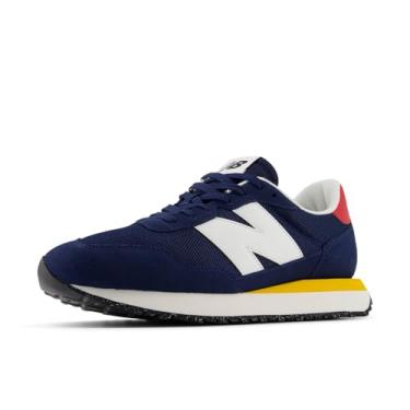 Imagem de New Balance Tênis masculino 237 V1, Nb azul marinho/branco/vermelho, 41