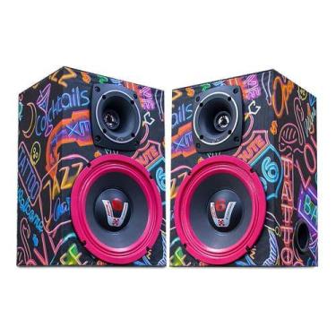 Imagem de Par De Caixas De Som Ambiente Acustica Passiva 600w Rms - OESTESOM, Ne