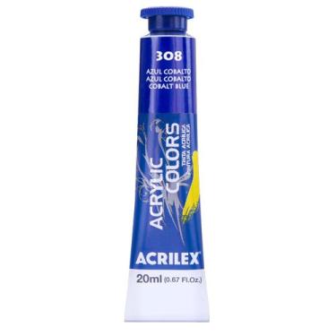Imagem de Tinta Acrylic Colors Acrilex 20ml 308 Azul Cobalto, 308 - AZUL COBALTO