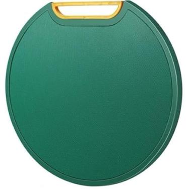 Imagem de TáBua De Corte Redonda De 37cm, Resistente A Mofo e Antiderrapante, Com Suporte, Para Cortar Carne, Legumes e Frutas