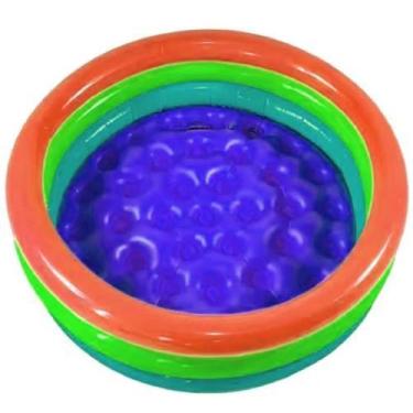 Imagem de Mini Piscina Banheira 120 LITROS Rosa Inflável Resistente Com Certific