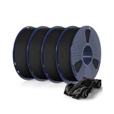Imagem de SUNLU Filamento Petg De Alta Velocidade 1,75 Mm 4Kg, Pacote, Filamento Para Impressora 3D 4Kg, 1Kg Por Bobina, Pacote Com 4, 4 Cores, Preto+Preto+Preto+Preto