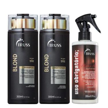 Imagem de Truss Blond Kit Shampoo Condicionador e Uso Obrigatório Miracle Summer