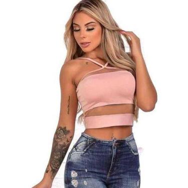 Imagem de Kit De 10 Cropped Suplex Com Bojo Cores e Modelos Variados - TLT, Únic