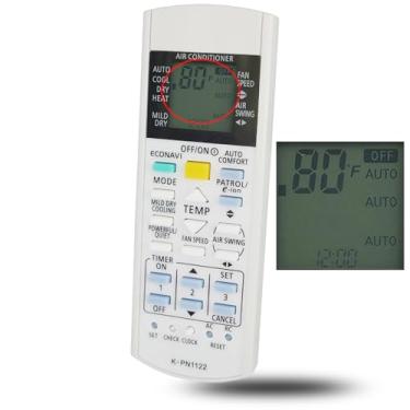 Imagem de Controle remoto de ar condicionado de substituição universal para Panasonic A75c2998