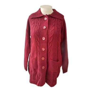 Imagem de Cardigan Feminino Plus Size Tricot Mousse Super Grosso Frio-Feminino