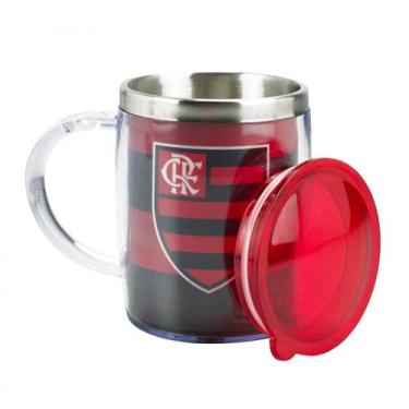 Imagem de Caneca Flamengo Térmica 450 ML - QH002G-5-B - MILENO