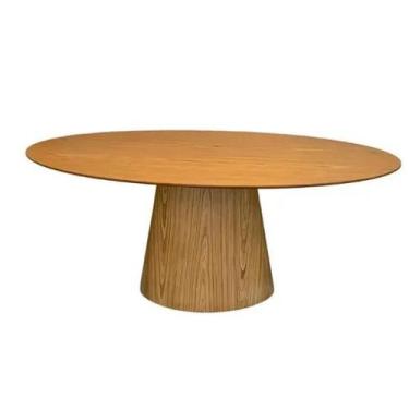 Imagem de Mesa de Jantar Oval Cone 160x90cm Madeira Freijó - Personal Moveis Des