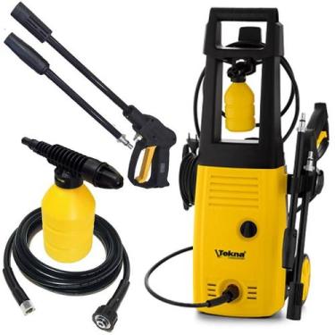 Imagem de Lavadora de Alta Pressão 1400W com Shampoozeira, Rodas e Alça Longa HL