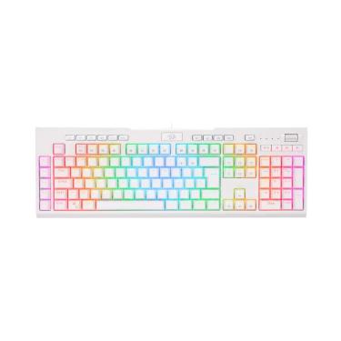 Imagem de Teclado Mecânico Gamer Redragon Brahma Pro - ABNT2 - RGB Chroma - Switch Blue - Branco K586W-RGB-PRO