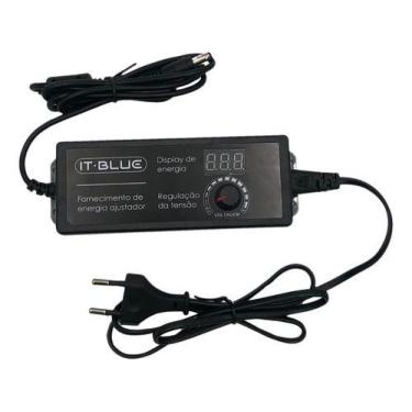 Imagem de Fonte Alimentação Digital Ajustável 9-24v 3a Bivolt C/ Visor - IT-Blue