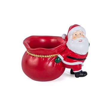 Imagem de Porta-lápis de caneta, organizador de canetas de Papai Noel, organizador de mesa de resina, copo de mesa de resina, porta-pincéis, organizador de lápis criativo em forma de Natal, pote de copo (cor