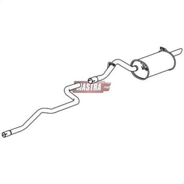 Imagem de Kit Tubo Intermediário + Traseiro Ka 1.0 8v 97 A 98 Endura - ScapJá