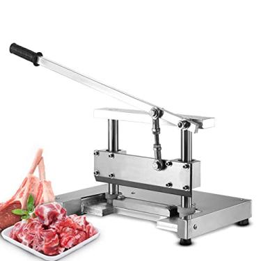 Imagem de CUTPOIY Guilhotina óssea manual comercial máquina de corte de ossos tubulares princípio de alavancagem para economia de mão de obra, cortador de osso de frango, pato, costelas de porco, máquina de