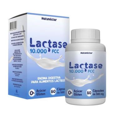 Imagem de Lactase 10.000fcc- Enzima Lactase - 60 Cáps - Natunéctar - natunÉctar 