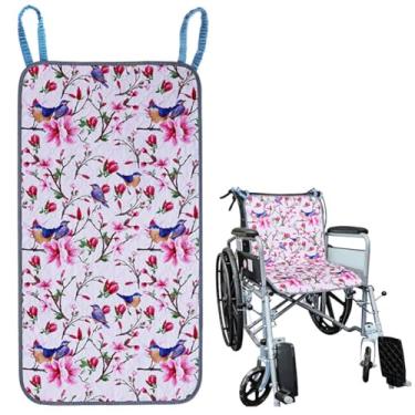 Imagem de Yangshine Almofada de incontinência altamente absorvente para cadeira de rodas para idosos, almofadas impermeáveis e laváveis e reutilizáveis, almofada de assento antiderrapante com duas alças de laço