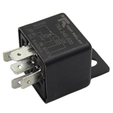 Imagem de Relé Auxiliar Universal 5 Terminais 24v 40/10a Com Suporte - TOP RELAY